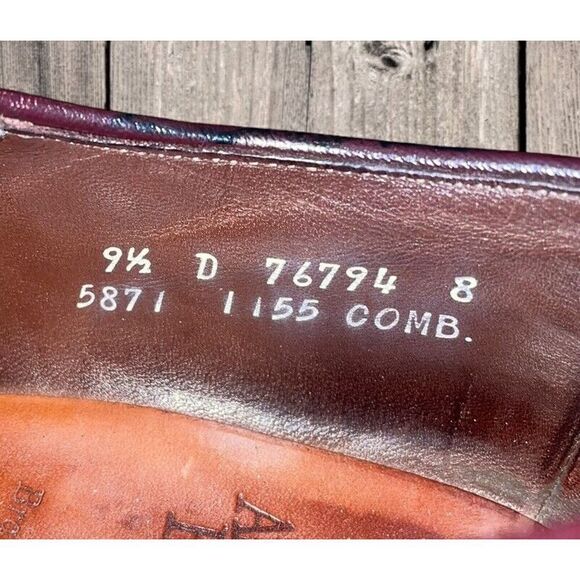 Allen Edmonds Brandywood Split Toe Mens Dress Shoe Ox Blood Leather Size 9.5D main image 6